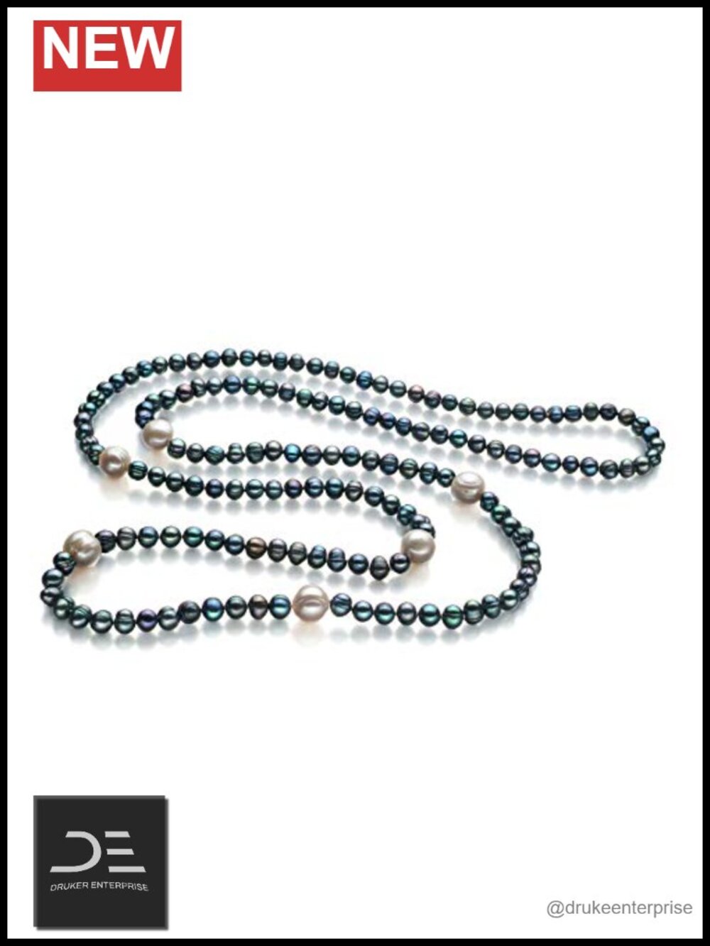 Freshwater Cultured Pearl Necklace 40in A Grade 6-11mm